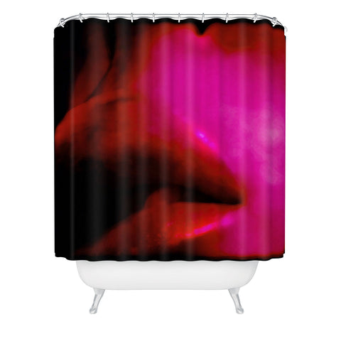 Deniz Ercelebi Lips Red Shower Curtain