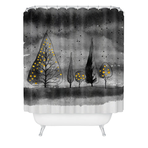 Deniz Ercelebi Lit Up Shower Curtain