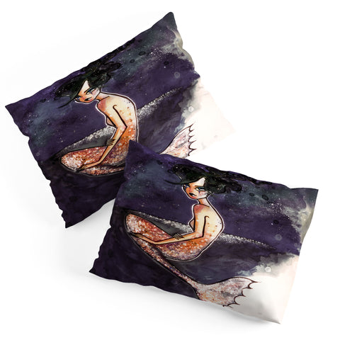 Deniz Ercelebi Mermaid and stars Pillow Shams