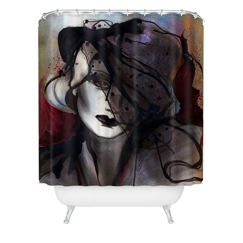 Deniz Ercelebi Mystic Iron Shower Curtain