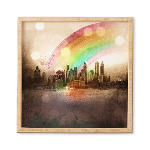 Deniz Ercelebi NYC Rainbow Framed Wall Art