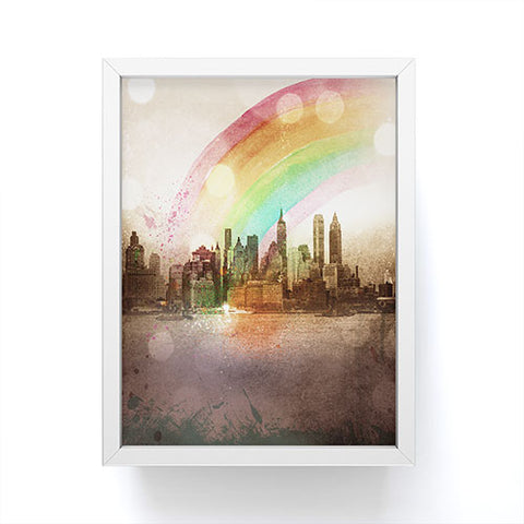 Deniz Ercelebi NYC Rainbow Framed Mini Art Print