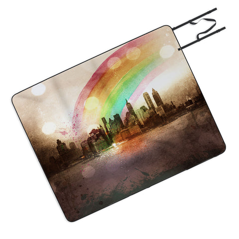 Deniz Ercelebi NYC Rainbow Picnic Blanket