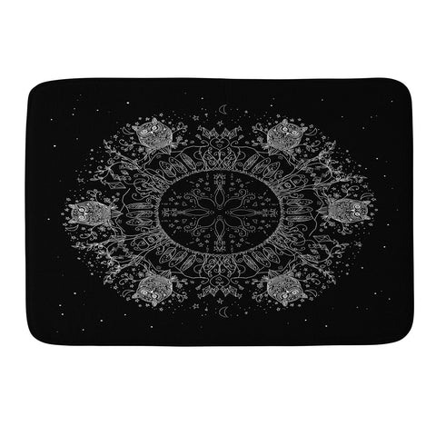 Deniz Ercelebi Owls Memory Foam Bath Mat