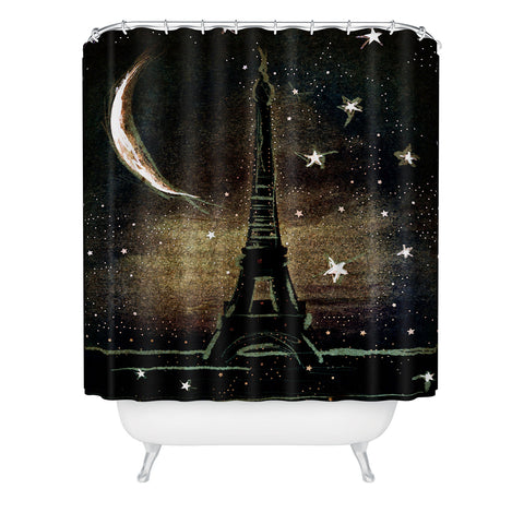 Deniz Ercelebi Paris Midnight Shower Curtain