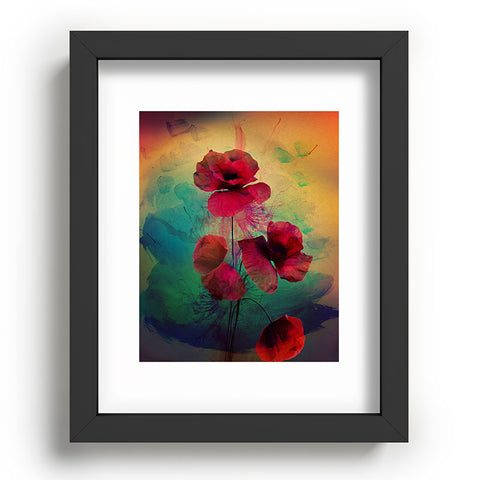 Deniz Ercelebi Poppies Recessed Framing Rectangle