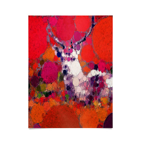 Deniz Ercelebi Purple Deer Poster