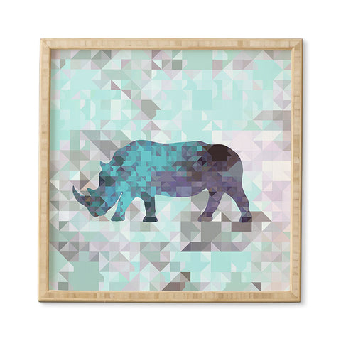 Deniz Ercelebi Rhino 2 Framed Wall Art
