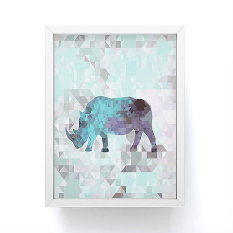 Deniz Ercelebi Rhino 2 Framed Mini Art Print