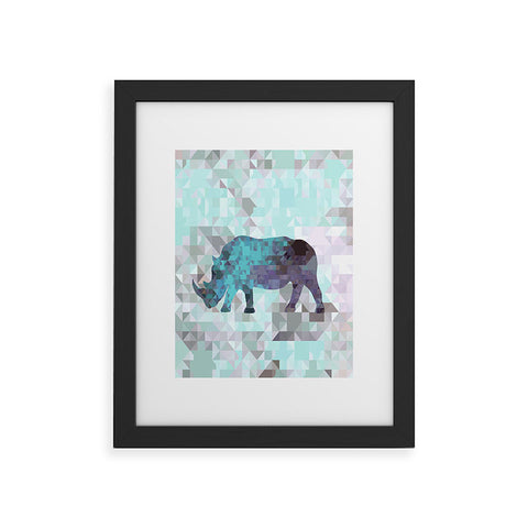 Deniz Ercelebi Rhino 2 Framed Art Print