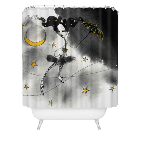 Deniz Ercelebi Rope Shower Curtain