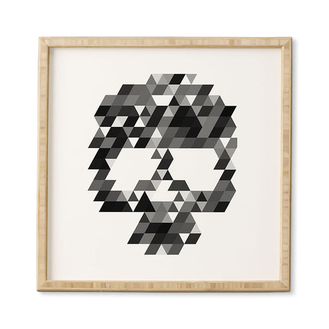 Deniz Ercelebi Skull BW W Framed Wall Art