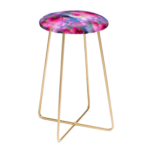 Deniz Ercelebi Spring floral paint 1 Counter Stool