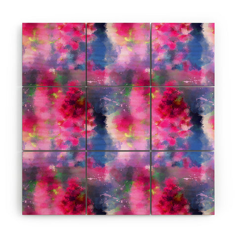 Deniz Ercelebi Spring floral paint 1 Wood Wall Mural