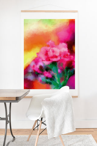 Deniz Ercelebi Spring floral paint 2 Art Print And Hanger
