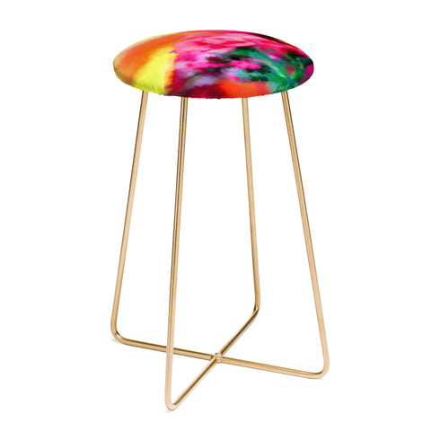 Deniz Ercelebi Spring floral paint 2 Counter Stool