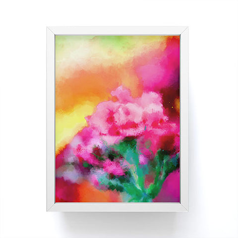 Deniz Ercelebi Spring floral paint 2 Framed Mini Art Print
