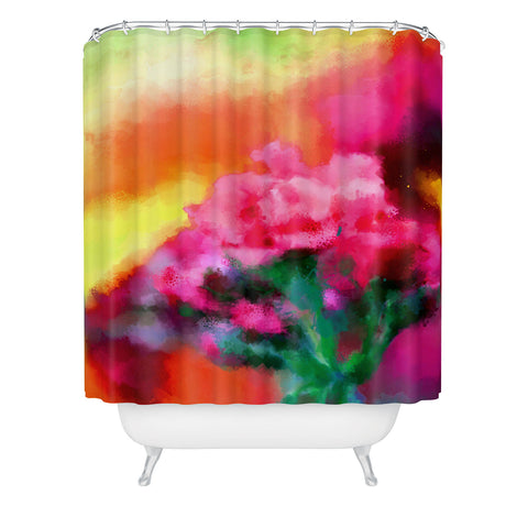 Deniz Ercelebi Spring floral paint 2 Shower Curtain