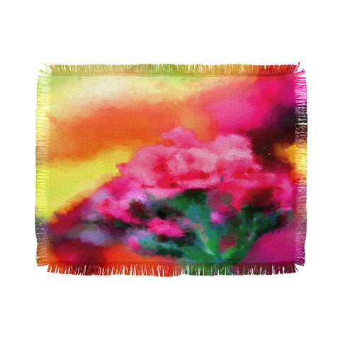 Deniz Ercelebi Spring floral paint 2 Throw Blanket