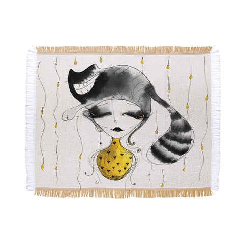 Deniz Ercelebi The Smile Throw Blanket