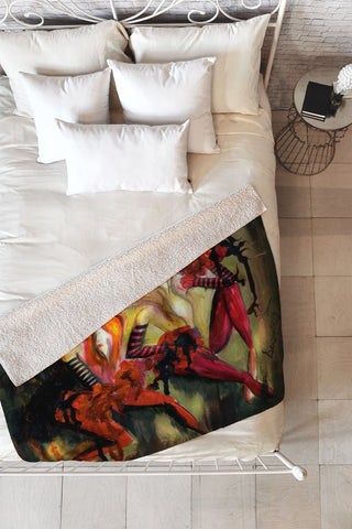 Deniz Ercelebi Twins 1 Fleece Throw Blanket