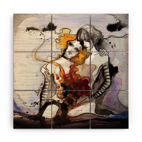 Deniz Ercelebi Twins 2 Wood Wall Mural