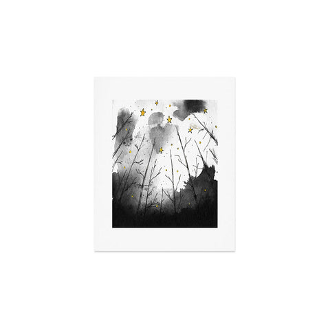 Deniz Ercelebi Woods And Stars Art Print