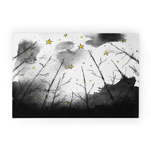 Deniz Ercelebi Woods And Stars Welcome Mat