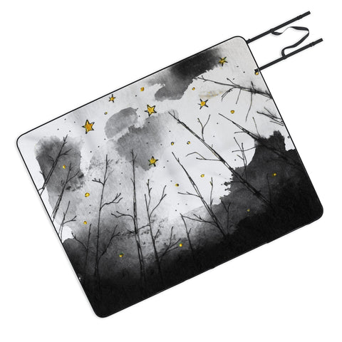 Deniz Ercelebi Woods And Stars Picnic Blanket