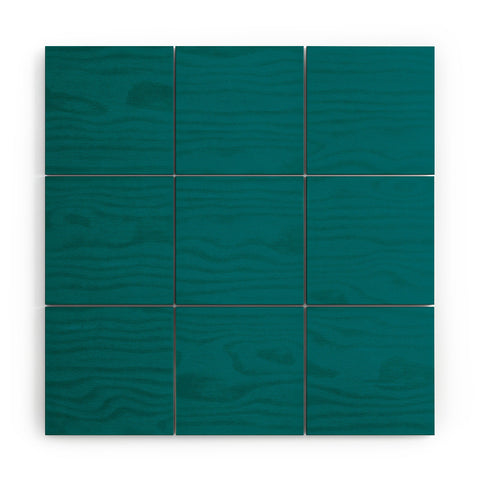 DENY Designs Blue Green 322c Wood Wall Mural