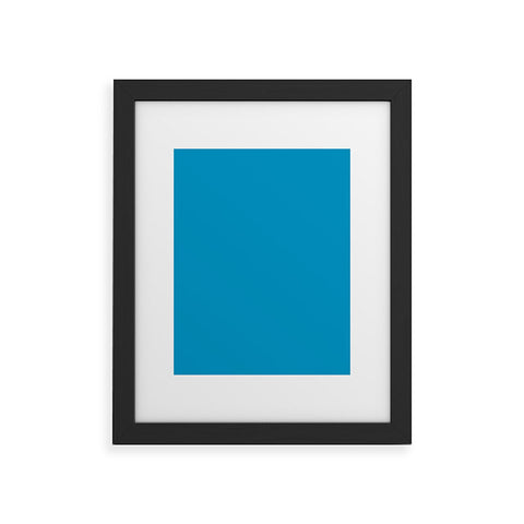 DENY Designs Bright Blue 313c Framed Art Print