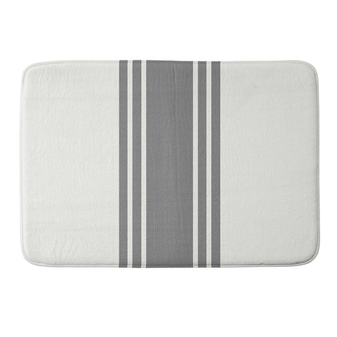 Deny Designs BW Stripe Grey Memory Foam Bath Mat