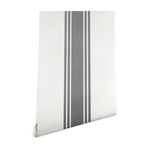 Deny Designs BW Stripe Grey Wallpaper