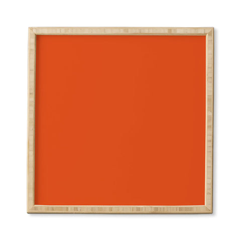 DENY Designs Deep Orange 1665c Framed Wall Art