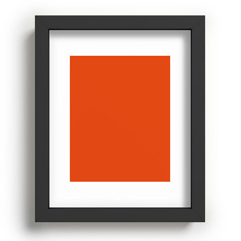 DENY Designs Deep Orange 1665c Recessed Framing Rectangle