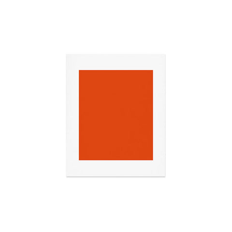 DENY Designs Deep Orange 1665c Art Print