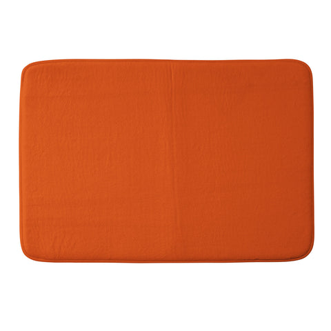 DENY Designs Deep Orange 1665c Memory Foam Bath Mat