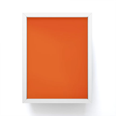 DENY Designs Deep Orange 1665c Framed Mini Art Print