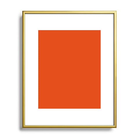DENY Designs Deep Orange 1665c Metal Framed Art Print