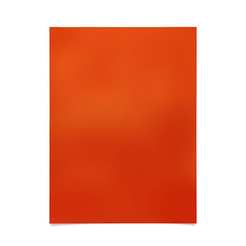 DENY Designs Deep Orange 1665c Poster