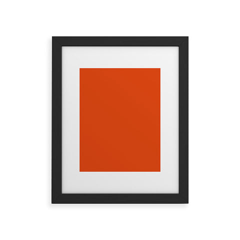 DENY Designs Deep Orange 1665c Framed Art Print