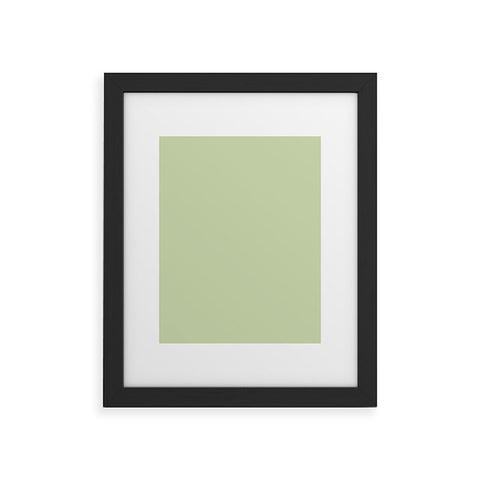 DENY Designs Light Green 580c Framed Art Print