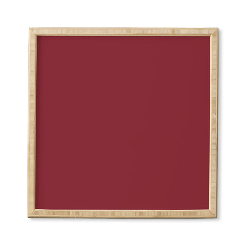 DENY Designs Maroon 202c Framed Wall Art