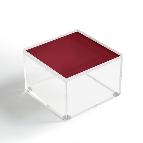 DENY Designs Maroon 202c Acrylic Box
