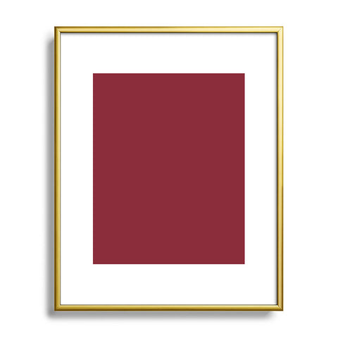 DENY Designs Maroon 202c Metal Framed Art Print