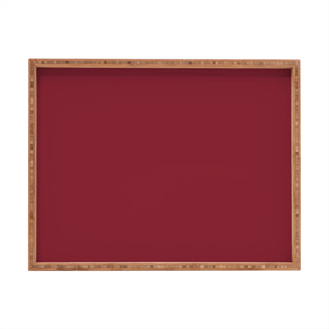 DENY Designs Maroon 202c Rectangular Tray