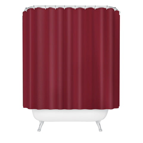 DENY Designs Maroon 202c Shower Curtain