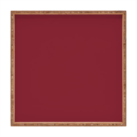 DENY Designs Maroon 202c Square Tray
