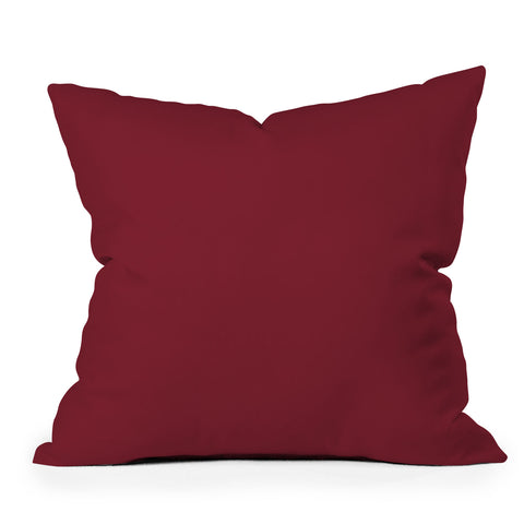 DENY Designs Maroon 202c Throw Pillow