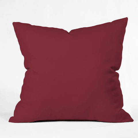 DENY Designs Maroon 202c Outdoor Throw Pillow
